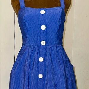 Maeve Royal Blue Maxi Dress with White Accents